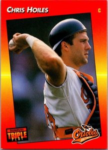 1992 Donruss Baseball Card Chris Hoiles Baltimore Orioles