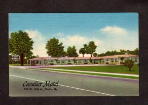 FL Cavalier Motel M W Lowery Ocala Florida Postcard Linen PC