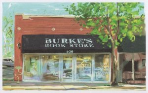 Burkes Bookstore Memphis Tennessee Book Shop Oil Painting Postcard