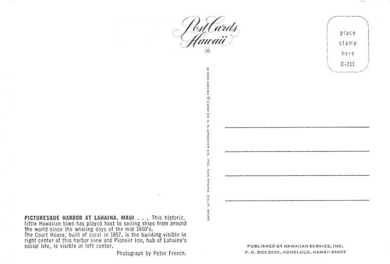 Lahaina Harbor - Maui, Hawaii, USA