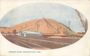 Hoosier Slide, Michigan City, Indiana Railroad Tracks 1908 Vintage Postcard