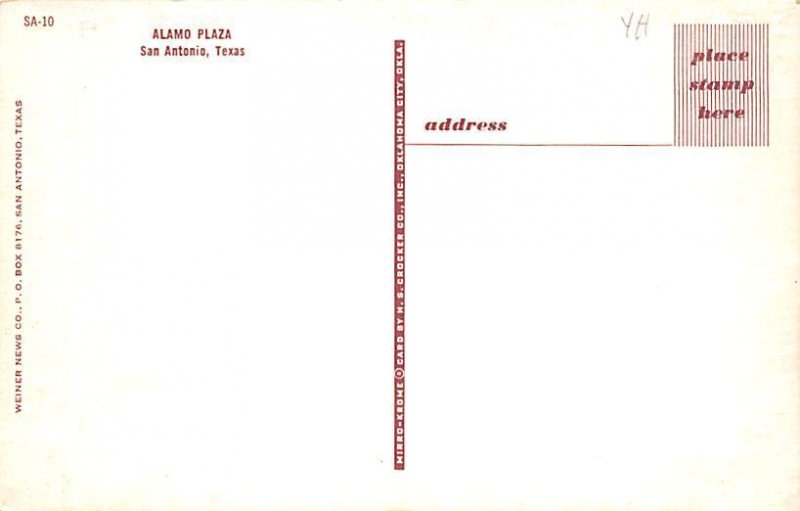 The Alamo - San Antonio, Texas TX  