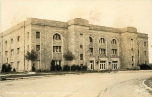 Sanborn RPPC Postcard Y-1247 Gymnasium, University of Wyoming, Laramie WY