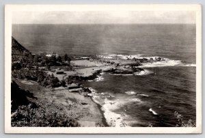 Hawaii Nuuanu Pali Honolulu RPPC Real Photo Postcard V24