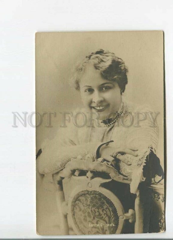 482277 Betty STOJAN Stoyan Austrian OPERETTA Singer Actress Vintage PHOTO