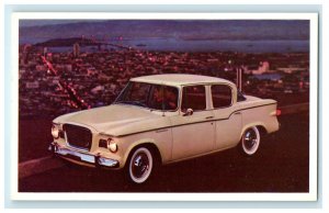 c1950s Four Door Sedan Color White Vintage Posted Postcard 