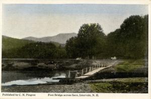 NH - Intervale. Footbridge Across Saco River