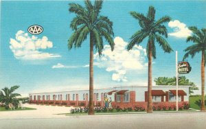 Florida Homestead Everglades Motel MWM linen roadside Postcard 22-11686