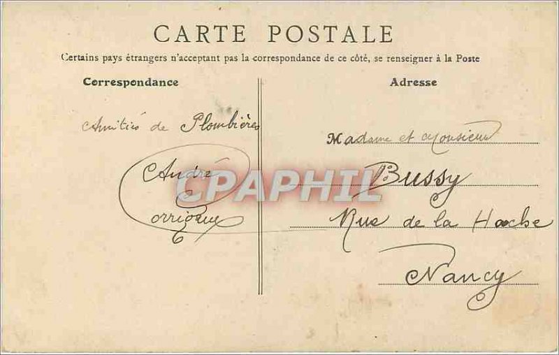 Old Postcard Plombi�res-les-Bains in its nest