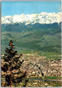 Grenoble Vu De Saint-Nizier Du Mocuheroute Chaine De Belledonne France Postcard