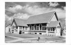 Oakley Kansas Christian Church Real Photo Antique Postcard K101866