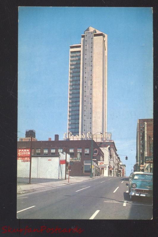 NASHVILLE TENNESSEE NASHEVILLE'S TALLEST BUILDING 1950's CARS POSTCARD