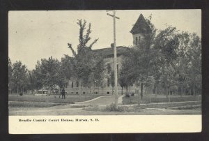 HURON SOUTH DAKOTA BENDLE COUNTY COURT HOUSE SD VINTAGE POSTCARD 1915