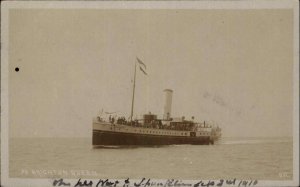 Steamer Steamship P.S. Brighton Queen Vintage Real Photo Postcard