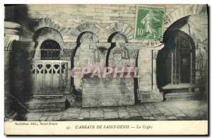 Old Postcard Abbaye De Saint Denis Crypt