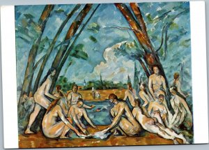 postcard art - Paul Cezanne - Women bathing