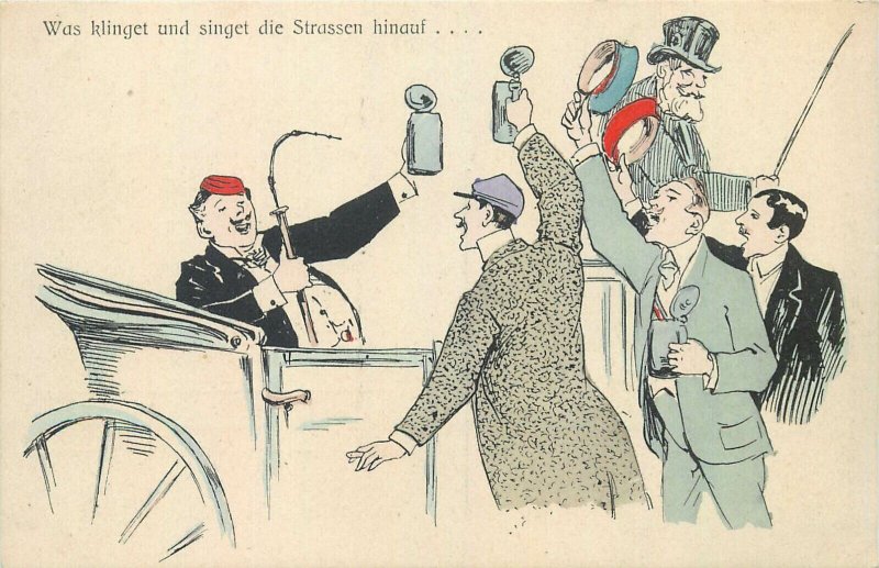 Studentika Germany Heidelberg fencing scool students caricatures 1907