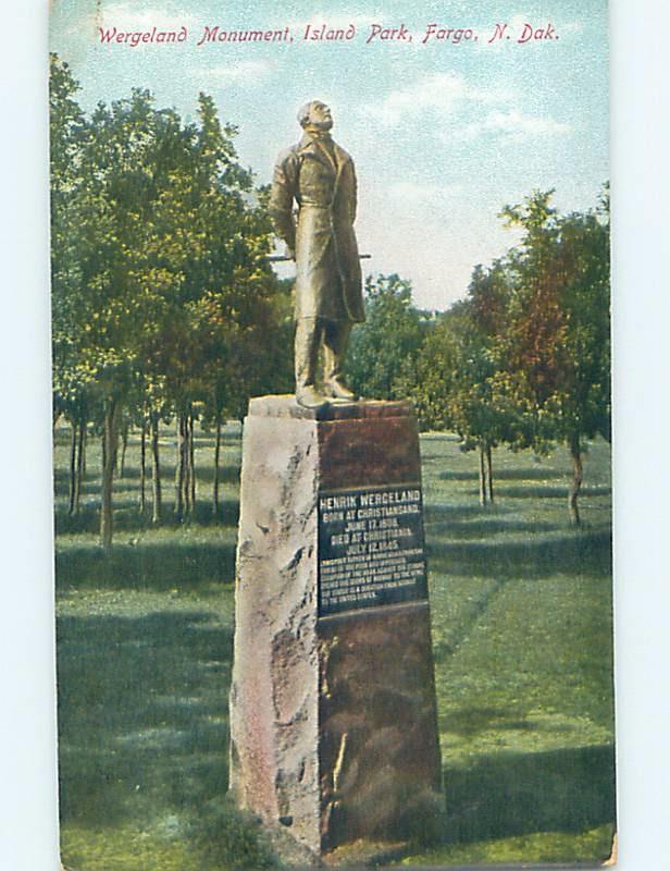 Divided-Back MONUMENT Fargo North Dakota ND HJ8069