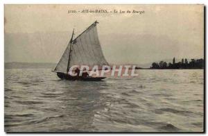 Aix les Bains - Lake Bourget - Sailboat - Sailboat Old Postcard