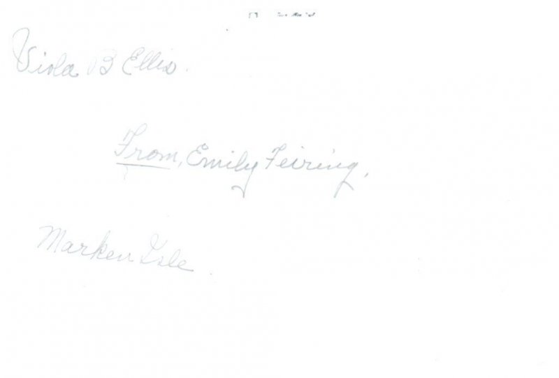 Family stand on porch of home on Marken Isle Netherlands RPPC Postcard