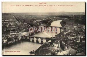 Albi Old Postcard General view (the two bridges on the Tarn) platform Ste Cecile