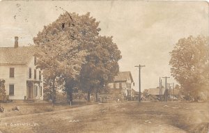 H69/ Gassetts Chester Vermont RPPC Postcard c1920s Main St Home Store  213