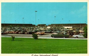 Chicago, Illinois - The parking lot at O'Hare International Airport - in...