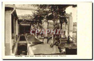 Postcard Ancient Pompeii Nuovi scavi Giardino della casa di Loreio Tiburtino
