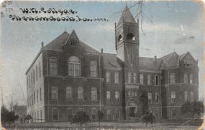 Shenandoah Iowa~Western Normal College~Students in Front~1911 CU Williams Pc