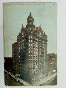 Vintage Postcard 1909 Columbus Memorial Building Chicago IL Illinois