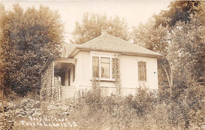 D34/ Turtle River Minnesota Mn Real Photo RPPC Postcard c1910 Kozy Kottage