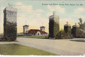 Missouri Kansas City Swope Park Entrance 1910