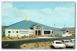 1969 Griswold's Swedish Restaurant Classic Cars Redlands California CA Postcard