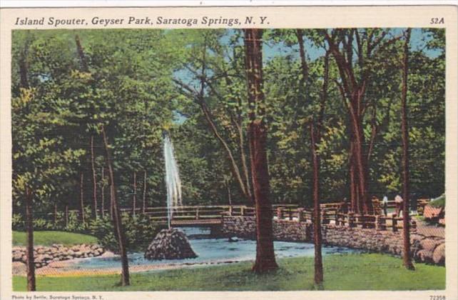 New York Syracuse Island Spouter In Geyser Park