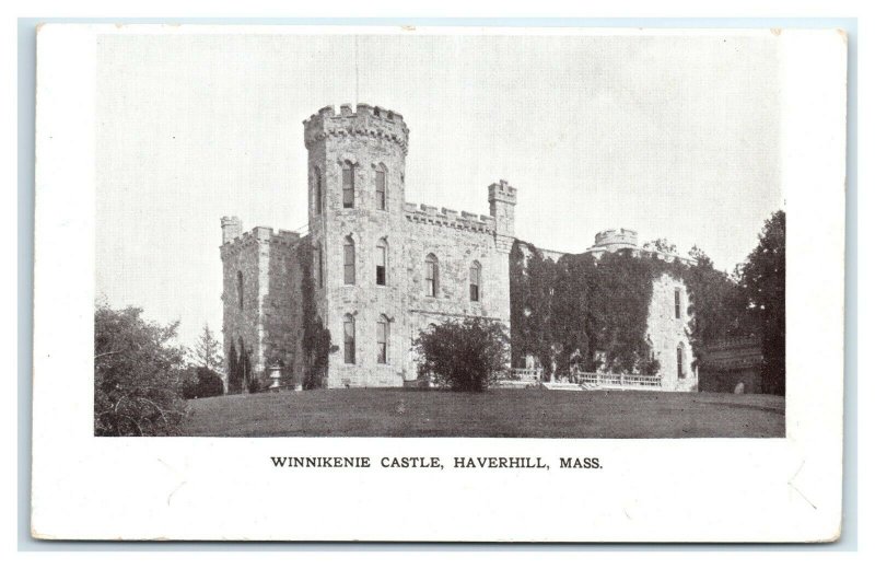 Postcard Winnikenie Castle, Haverhill MA dated 1906 I13