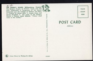 Virginia WILLIAMSBURG The Queen's Guard, an R.O.T.C. Honor Unit - Chrome