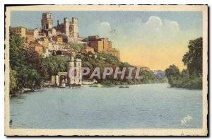 Old Postcard Beziers The Orb and the Cathedral