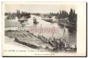 Guitres Postcard Ancient Near Libourne Bridge and the edges of the & # 39isle...