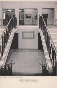 Memorial Gallery at Lords Cricket Ground Vintage Photo Postcard