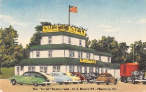 Florence Pennsylvania Farm Restaurant Vintage Postcard AA29744