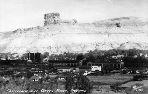 G75/ Castlerock Green River Wyoming Postcard RPPC c1940s Stores