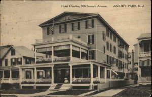 Asbury Park New Jersey NJ Hotel Charles 7th Ave c1910 Postcard