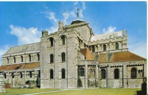 Hampshire Postcard - The South Front - Romsey Abbey - Ref TZ1596