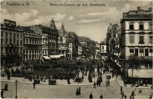 CPA AK Frankfurt Mittwochs-Concert a d Goetheplatz GERMANY (1017911)