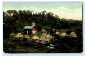 PANAMA Native Settlement at site of former FORT CHAGRES c1910s Postcard 