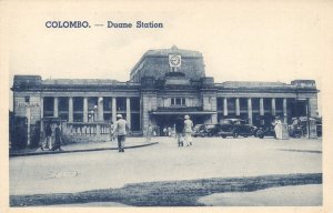 ceylon, COLOMBO, Duane Station, Customs , Car (1920s) Postcard