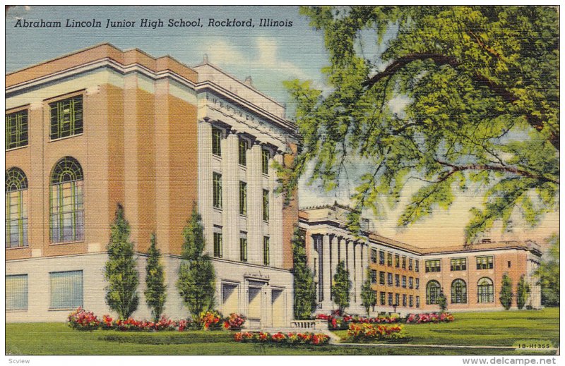 Abraham Lincoln Junior High School, ROCKFORD, Illinois, 1930-1940s