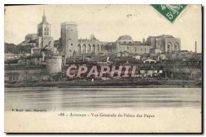 Old Postcard Avignon Vue Generale du Palais des Papes