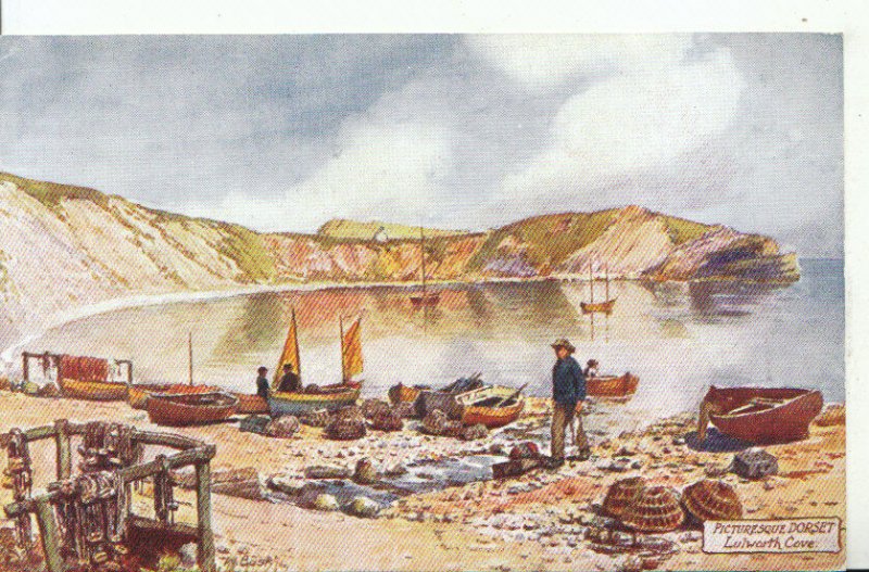 Dorset Postcard - Picturesque Dorset - Lulworth Cove - Ref 16184A