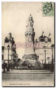Troyes Old Postcard Monument of children & # 39aube